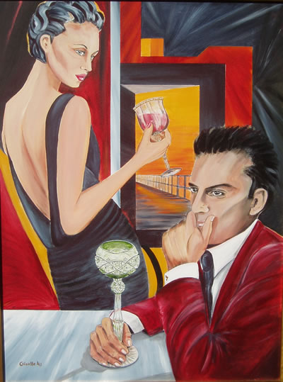 Couple Therapy - Acrylic Painting by Giselle